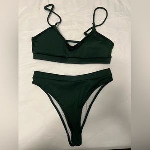 New women’s ribbed 2 piece bathing suit